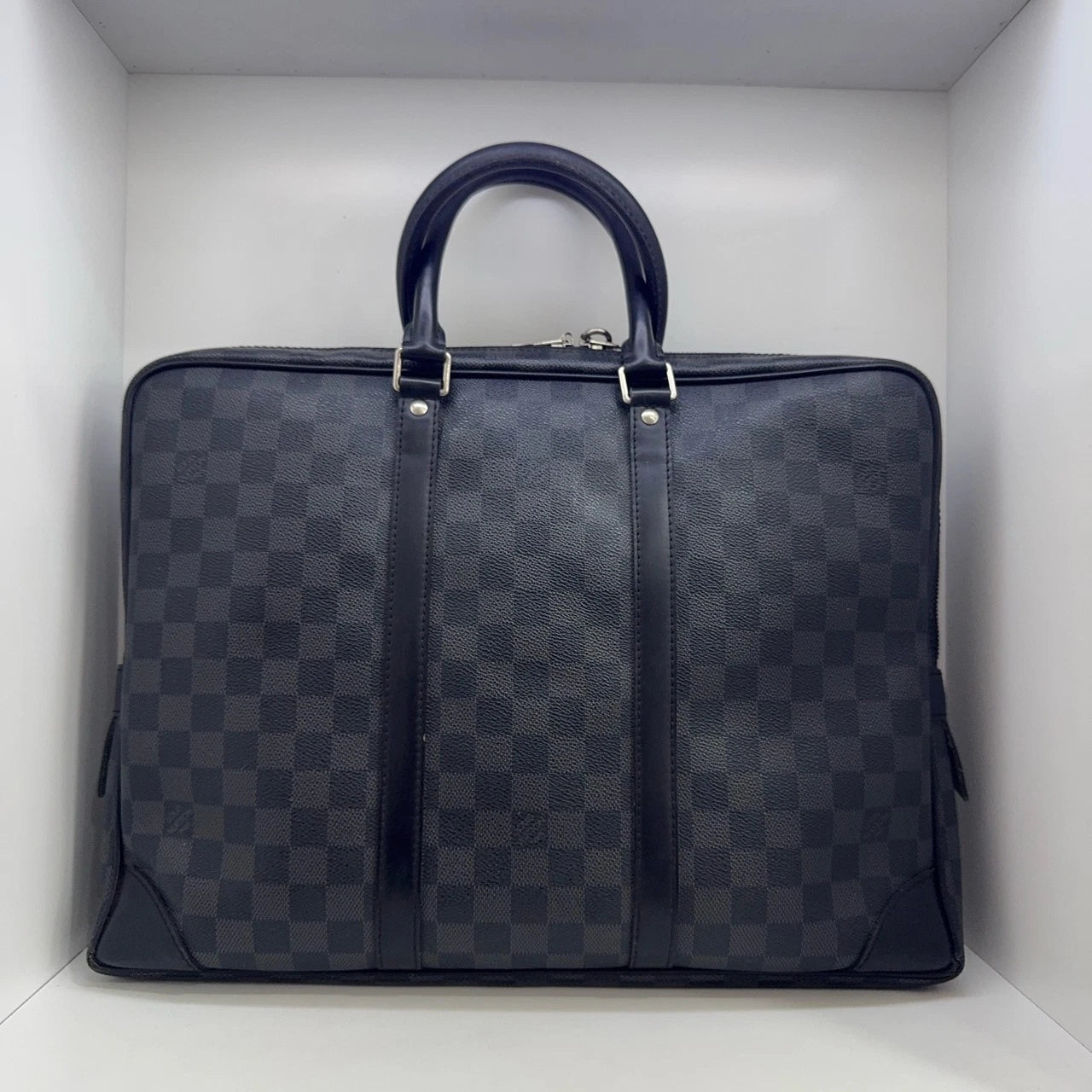 Louis Vuitton Damier Canvas Top Handle Handbag For Women