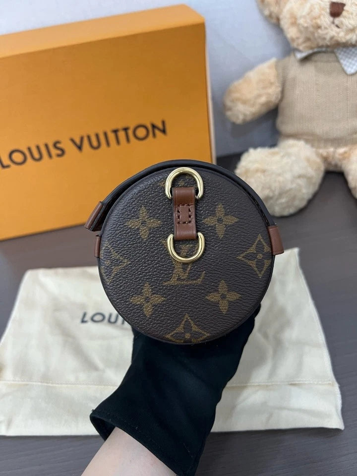 Louis Vuitton Canvas Papillon Chain Shoulder Bag For Women