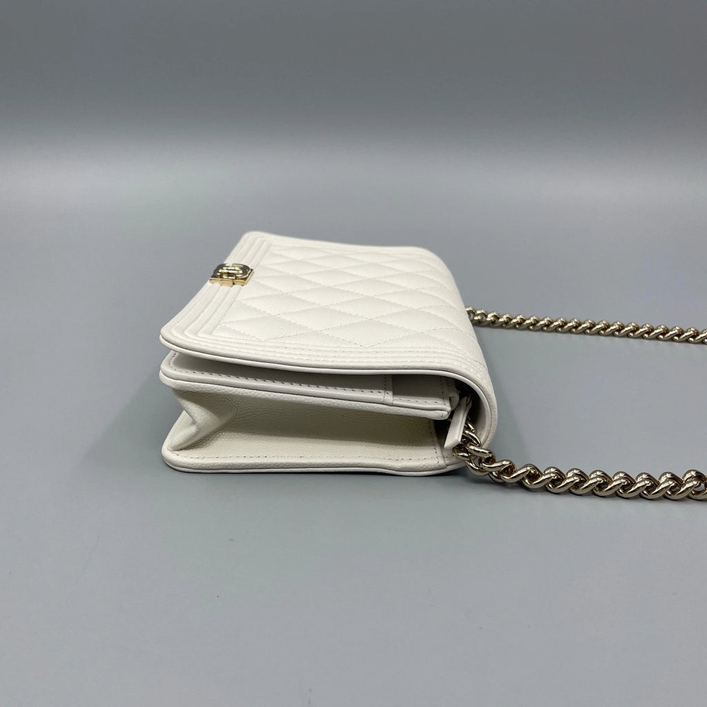 Chanel Quilted Lamskin Loboy WOC Crossbody Bag For Women
