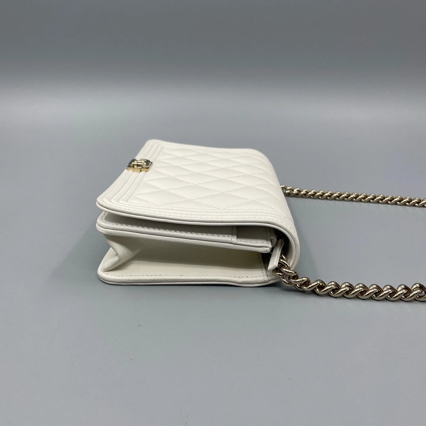 Chanel Quilted Lamskin Loboy WOC Crossbody Bag For Women