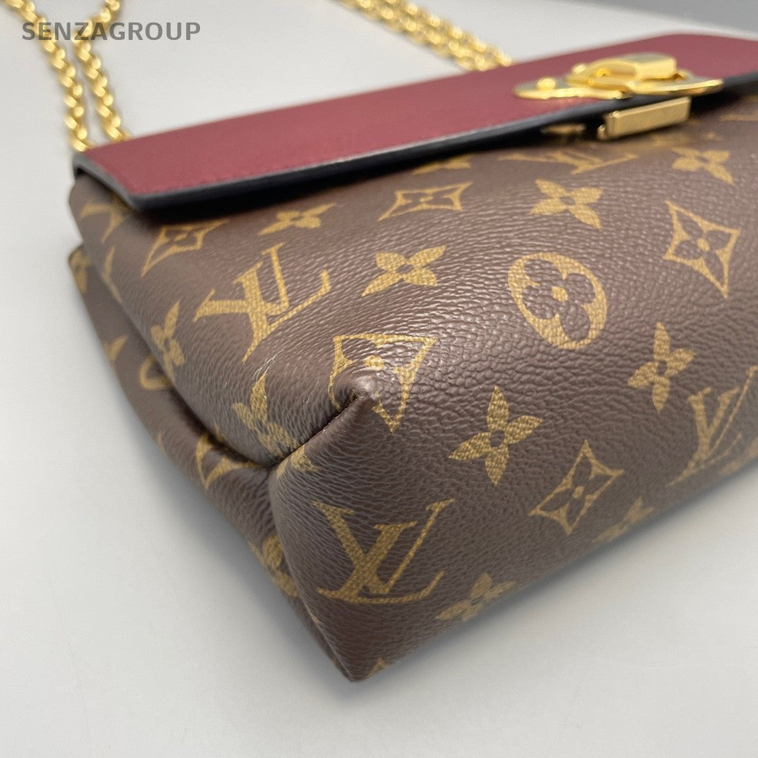 Louis Vuitton Saint Monogram Chain Strap Shoulder bag Purple Red Women