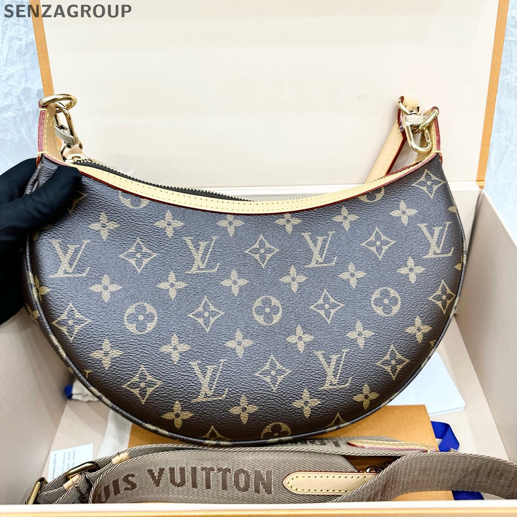 Louis Vuitton Looping Monogram Shoulder Bag Brown Classic Women