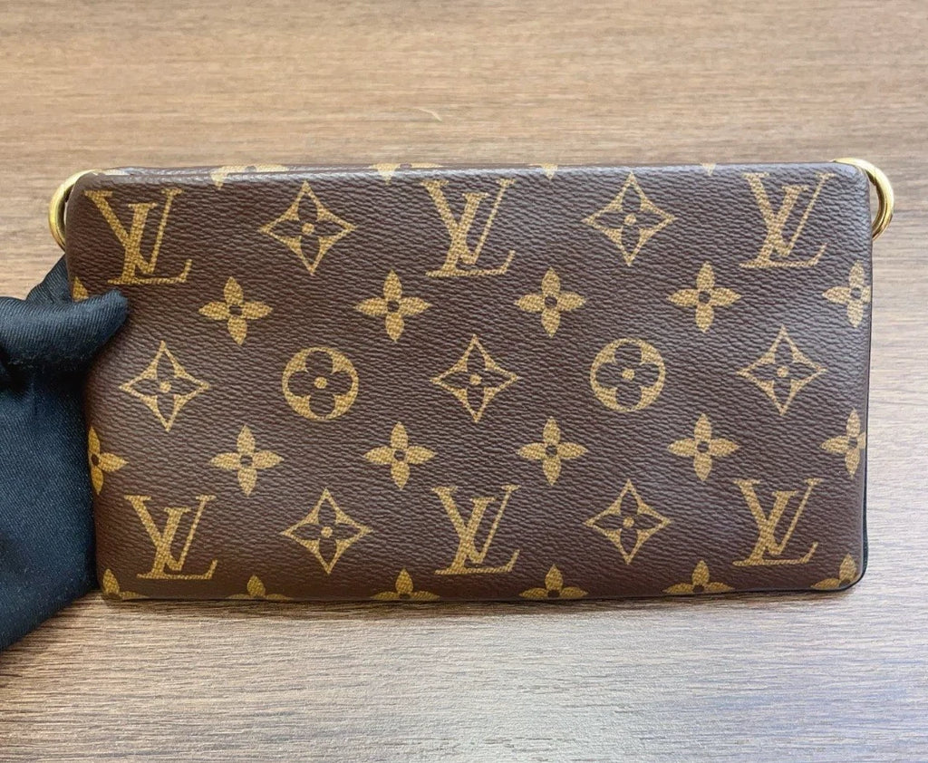 Louis Vuitton Monogram 2Ways Shoulder Bag Crossbody Bag Gold Hardware Women