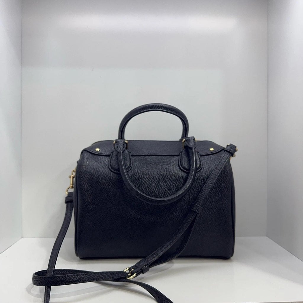 Coach Bennett 23 Black Boston Handbag Shoulder Crossbody Women