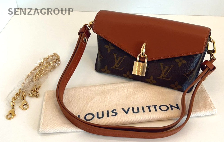 Louis Vuitton Padlock on srtap Chip Version Chain Shoulder Handbag Monogram