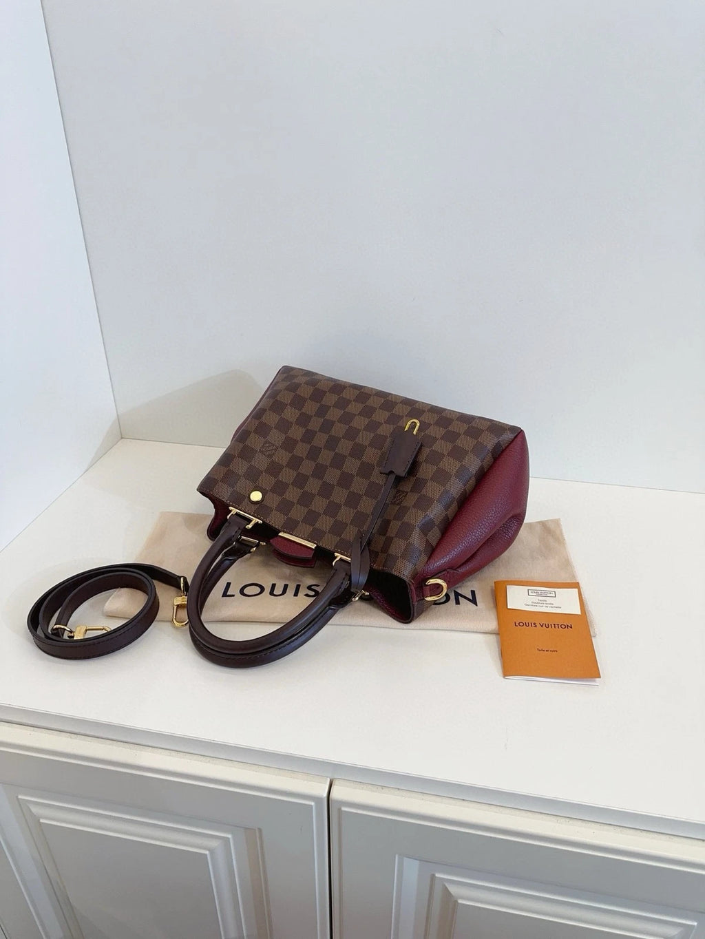 Louis Vuitton Brittany BB Monogram Canvas Leather Trim Shoulder Bag G