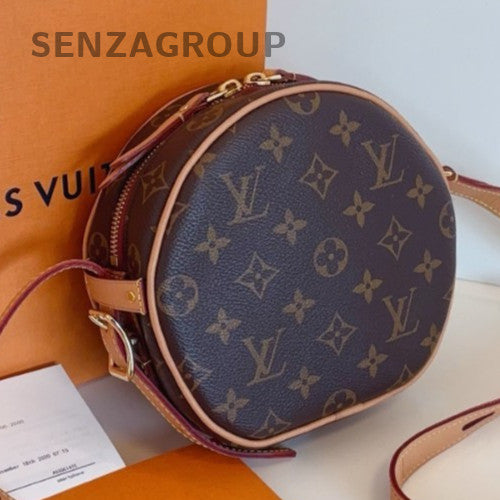 Louis Vuitton Monogram PM Round Bag Shoulder Bag Crossbody Brown Gold Women