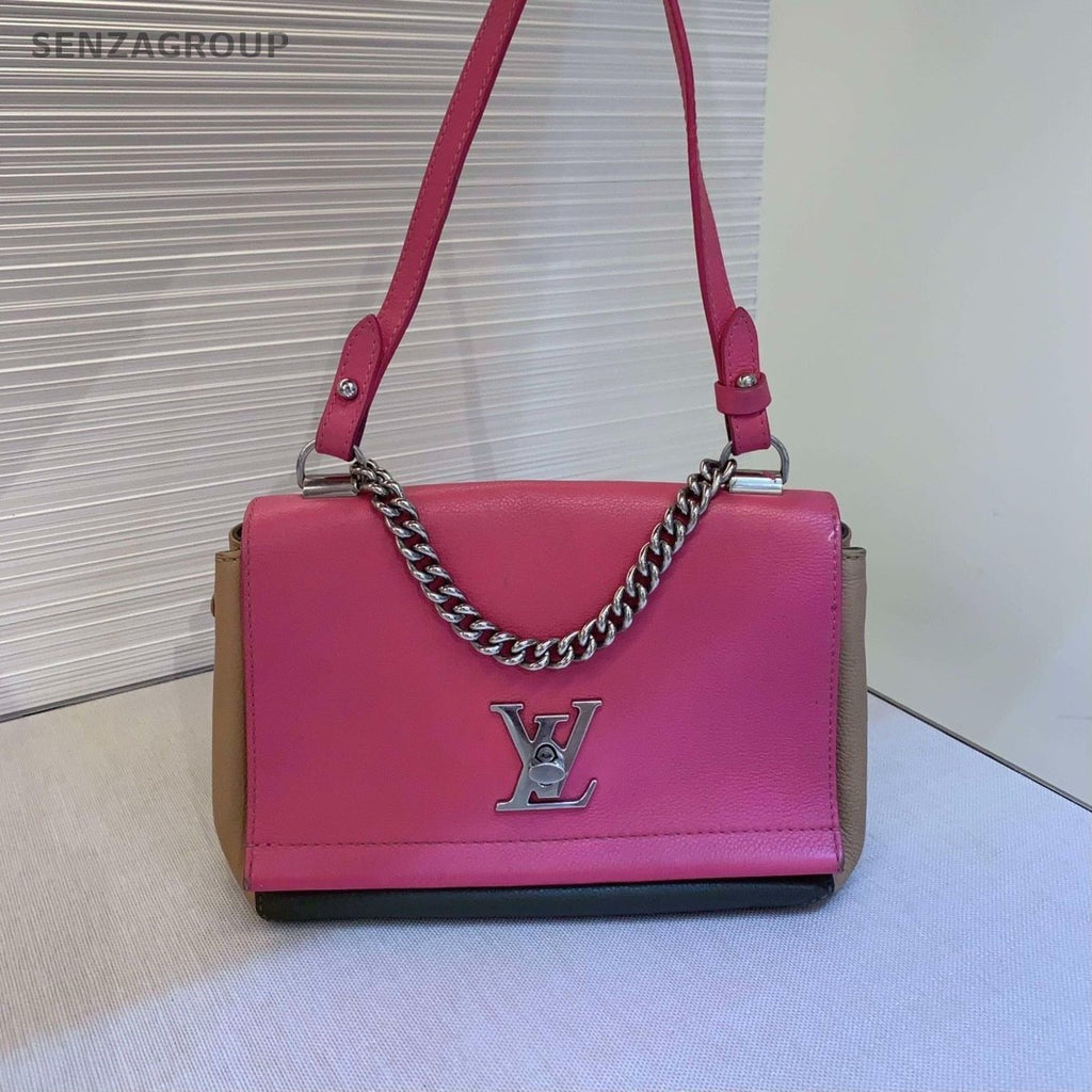 Louis Vuitton Lock ME Pink with Brown Shoulder Bag Crossbody
