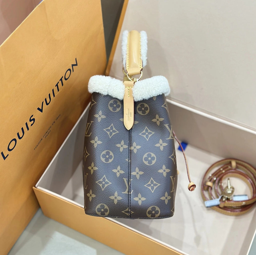 Louis Vuitton Noe BB Small Furry Bucket Bag For Women