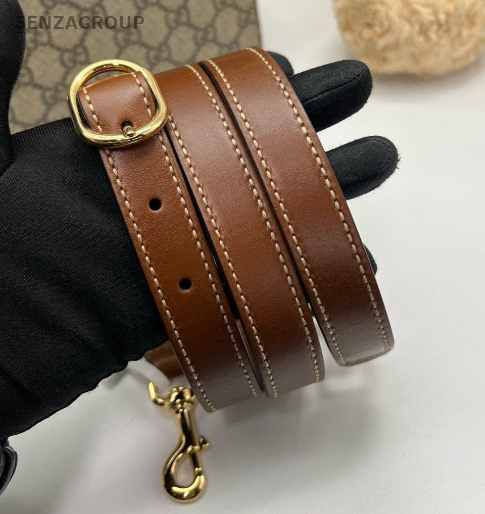 Gucci Padlock GM Top Handle Bag Crossbody Brown Gold Women Classic Fashion