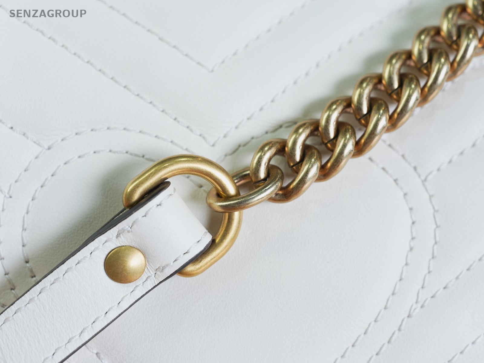 GUCCI Marmont GG Handbag Shoulderbag Crossbody White gold