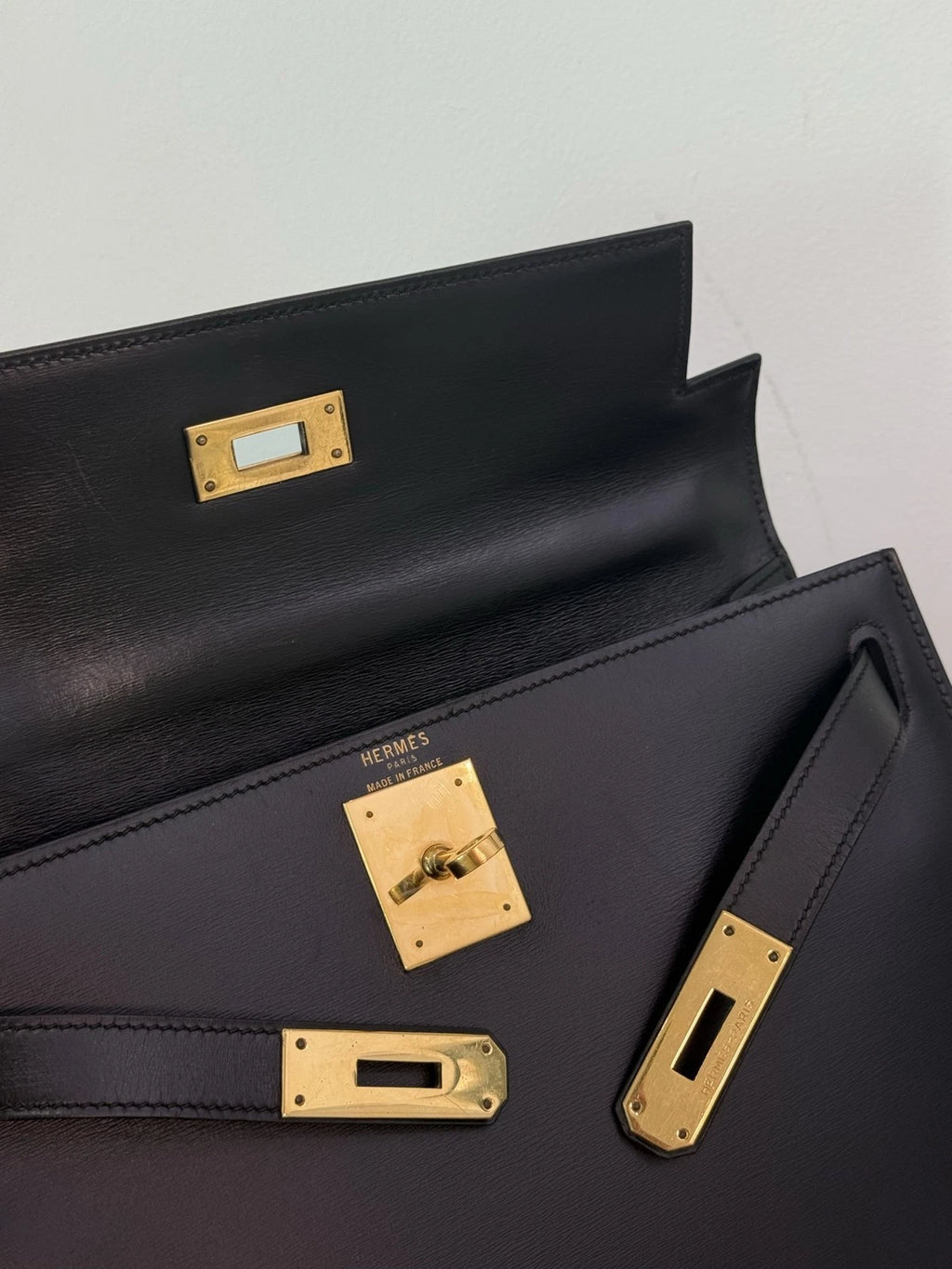 Hermès Kelly 28 Handbag Black Women Classic