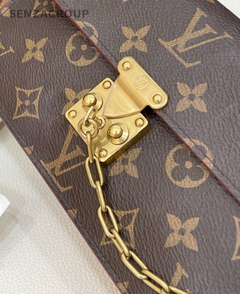 Louis Vuitton Monogram 2Way Crossbody Shoulder Bag Brown Gold Unisex Adults