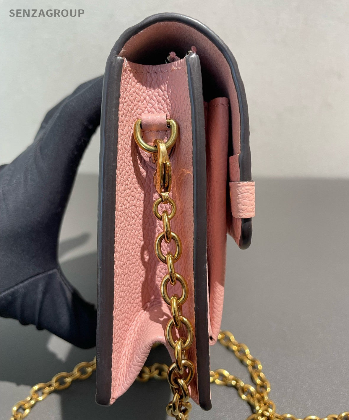 Louis Vuitton Vavin WOC Chain Shoulder Bag Crossbody Pink Gold Women Designer