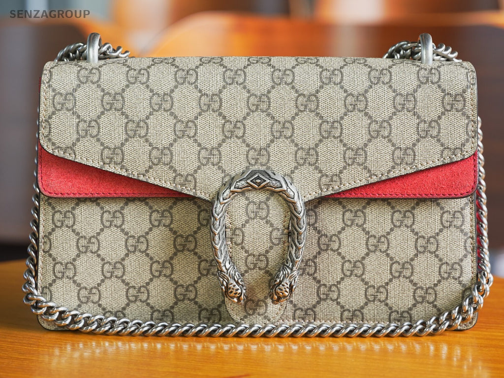 GUCCI Dionysus GG red Shoulder bag Crossbody