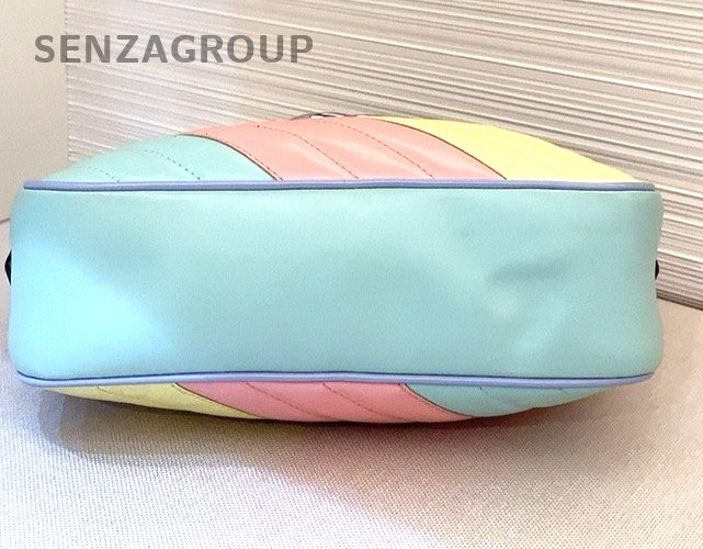 GUCCI GG Marmont Camera bag Rainbow Color Shoulder bag Crossbody