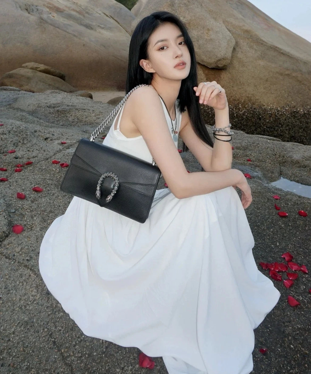 GUCCI Medium Black Dionysus Shoulder Bag For Women