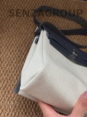 Hermès Mini Herbag 20 Black & White Shoulder Bag for Women