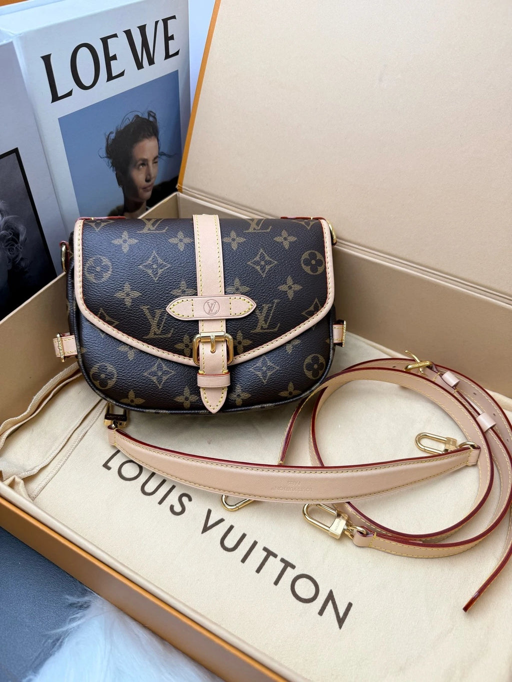 Louis Vuitton Twinstar BB Canvas Crossbody Handbag For Women