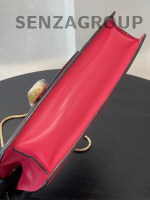Bulgari Serpenti Forever Medium Pink Chain Shoulder Bag Gold Clasp