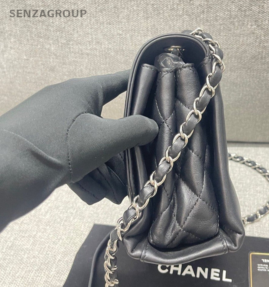CHANEL CC Chain Shoulder bag Black Silver Women Classic