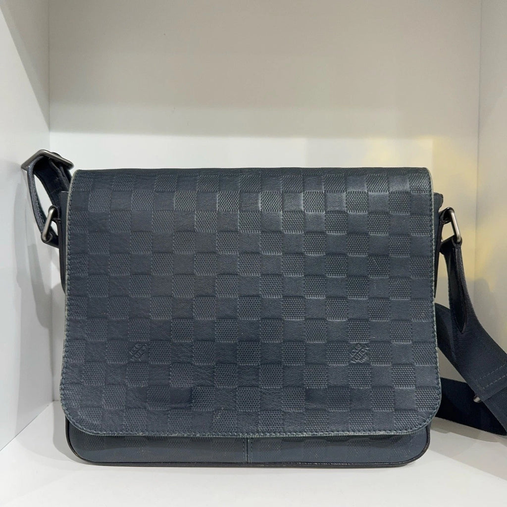 Louis Vuitton Blue Damier Canvas Crossbody Shoulder Bag For Women