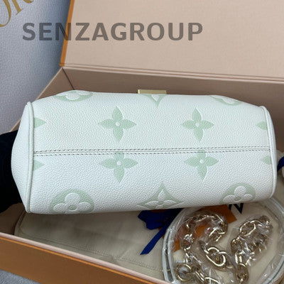 Louis Vuitton Milky Way Favorite Green Gold Chain Crossbody Bag Women