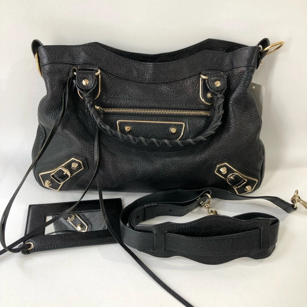 Balenciaga Medium Leather Crossbody Motorcycle Bag For Women