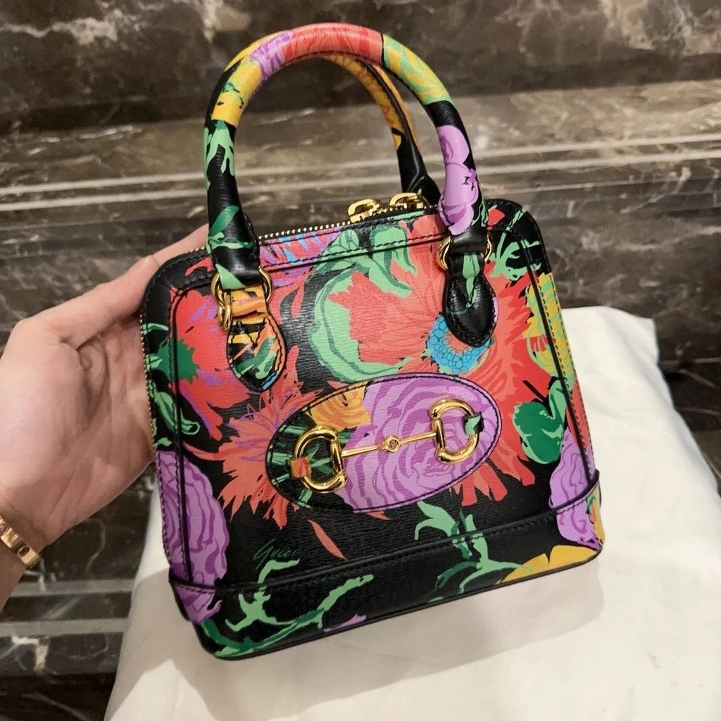 Gucci x Ken Scott 1955Horsebit Shell Shoulder Bag Women