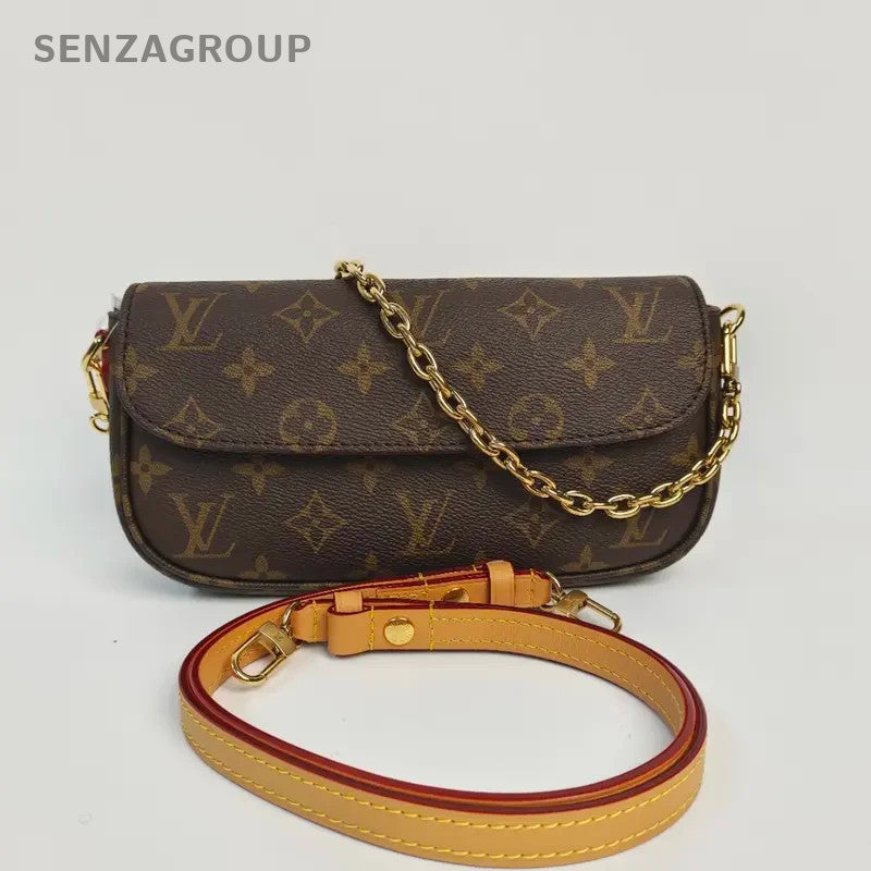 SJ0001 Louis Vuitton canvas Mini Bags Ivy Wallet On Chain