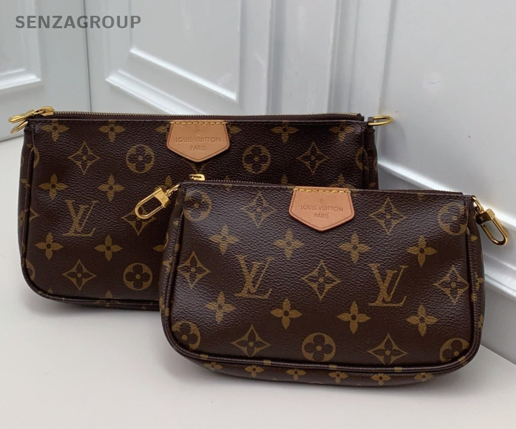 Louis Vuitton Monogram Chain Shoulder Bag Crossbody Brown Gold Women Classic