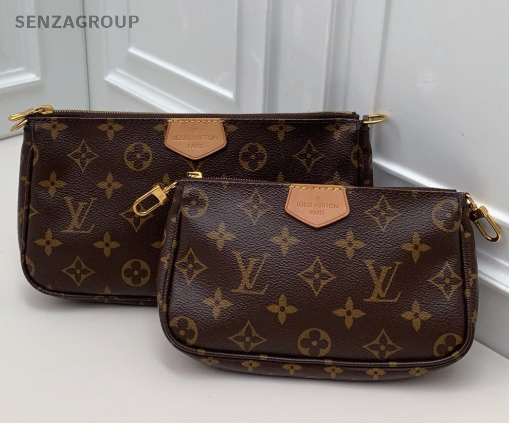 Louis Vuitton Monogram Chain Shoulder Bag Crossbody Brown Gold Women Classic
