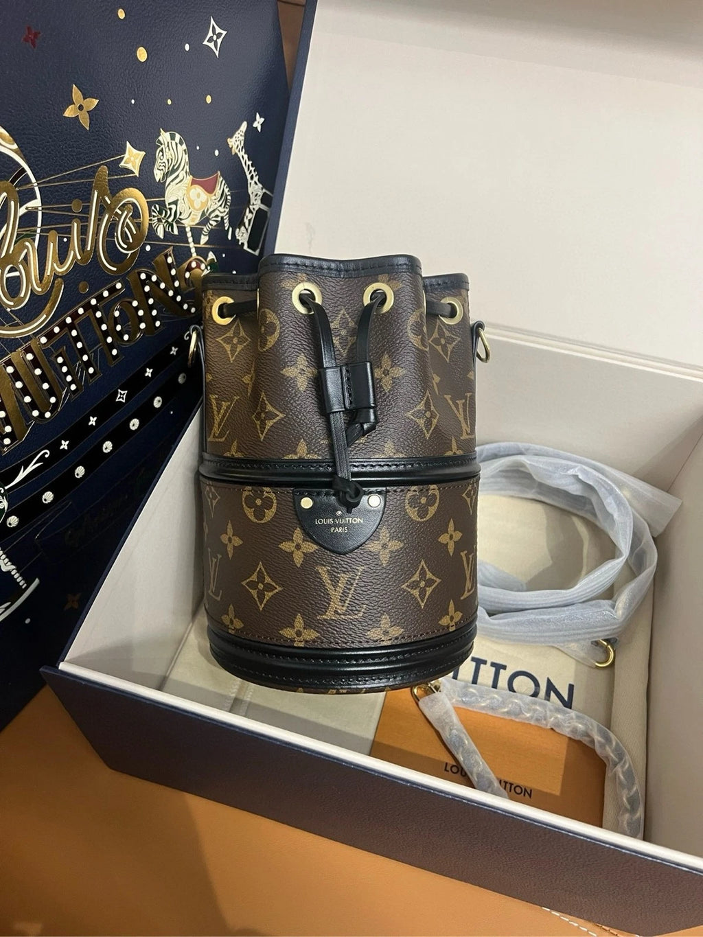 Louis Vuitton Singapore Limited Edition Canvas Bucket Bag For Women