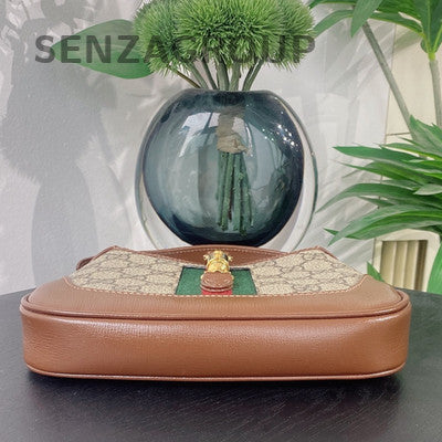 Gucci Mini Jackie Shoulder Bag Brown Gold Women's Classic