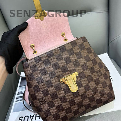 Louis Vuitton Damier Azur & Pink Clapton Backpack Gold Hardware Women's