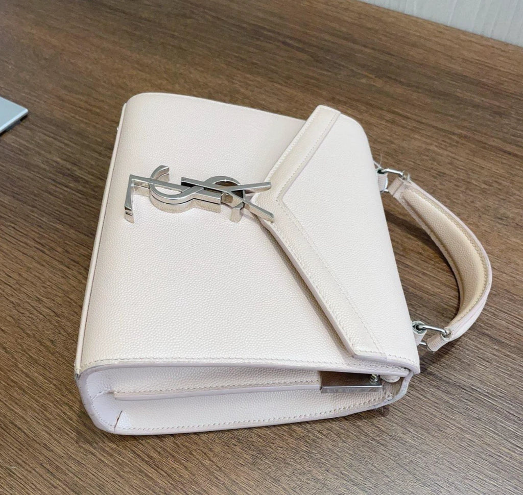 Saint Laurent Message Bag PM Sliver Hardware Top Handle Bag Crossbody Bag Women