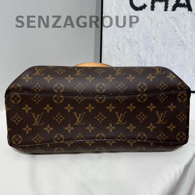 Louis Vuitton Monogram Rivoli MM Brown Gold Buckle Handbag Shoulder Bag