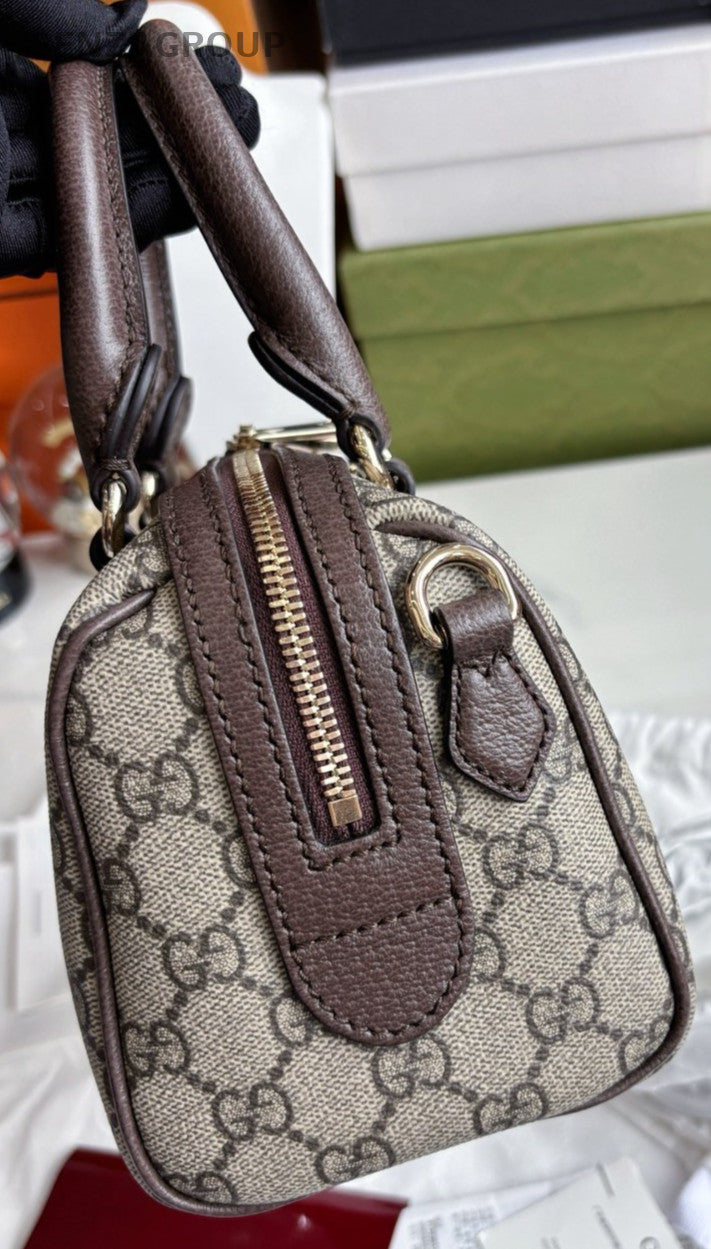 Gucci Ophidia Boston GG Monogram Handbag 2WAY Crossbody NEW with Tags