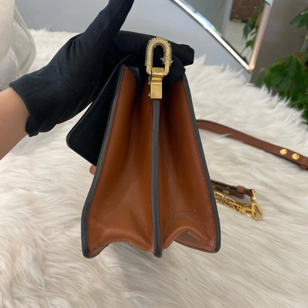 Louis Vuitton Daphne Medium Monogram Shoulder Crossbody Bag Brown