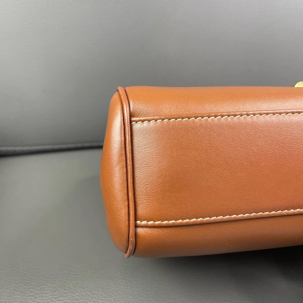 Celine Soft 16 Small Caramel Leather Shoulder Crossbody For Women
