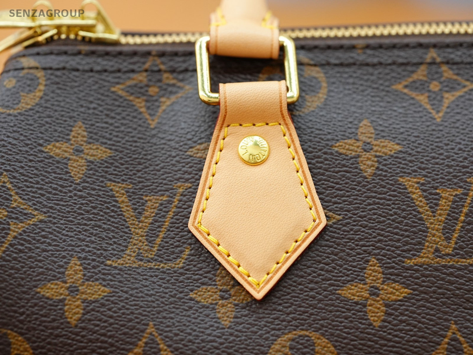 Louis Vuitton Speedy25 Monogram 2way Shoulder Handbag Brown Women