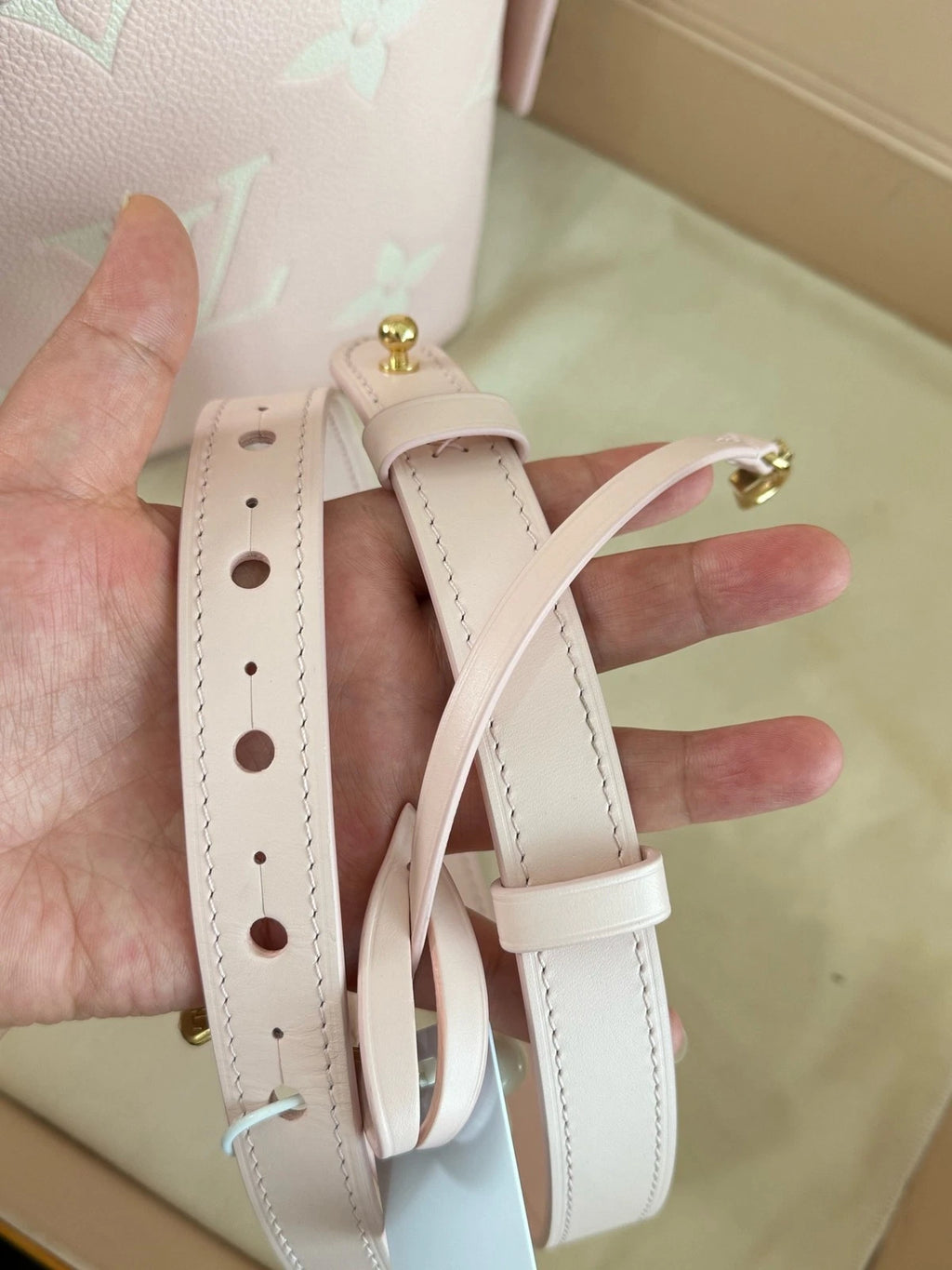 Louis Vuitton Allin BB Sakura Pink Full Leather Bag For Women