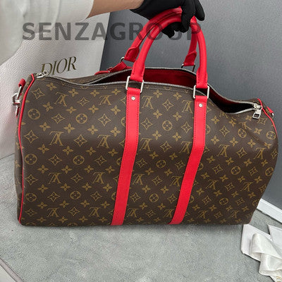 Louis Vuitton Keepall 50 Bandoulière Travel Bag Unisex Classic