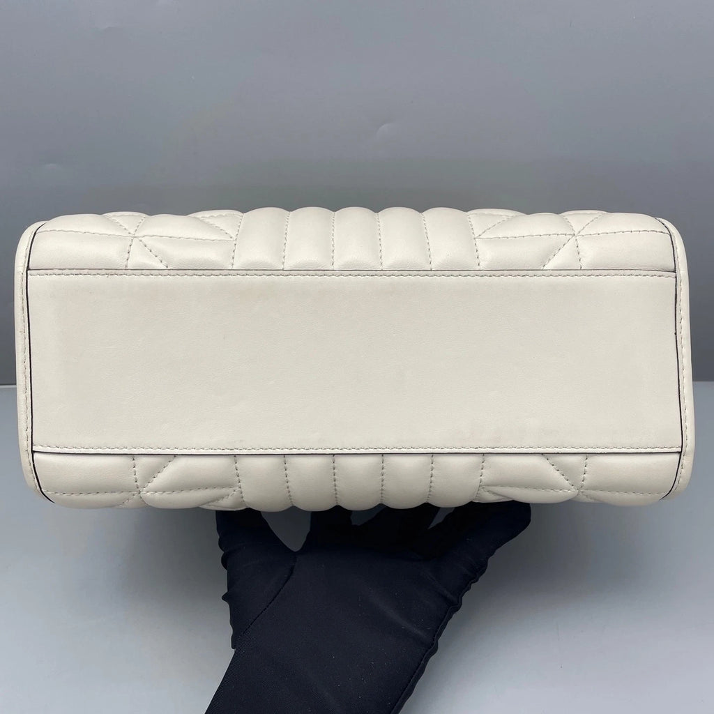 Gucci Marmont White Silver Tote Bag Excellent