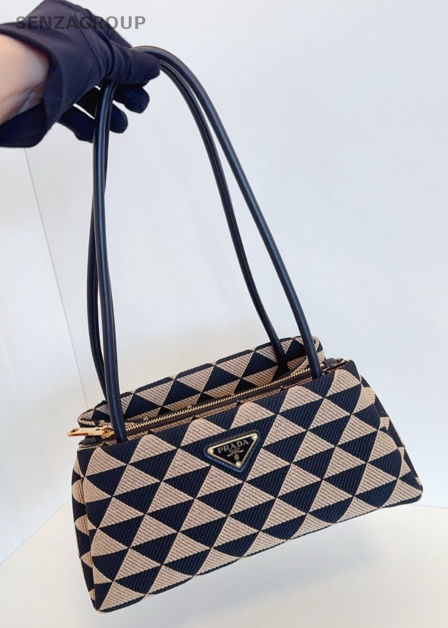 PRADA Symbole Triangular pattern Shoulder bag PM Limited Edition Handbag Women