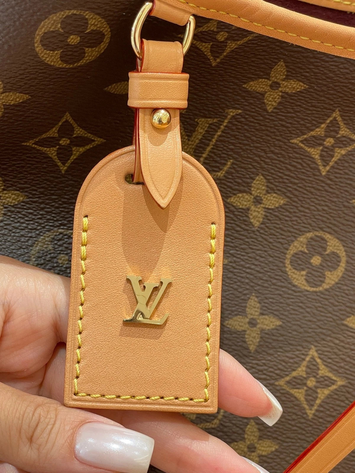 Louis Vuitton Carryall Monogram Canvas Tote Bag Excellent