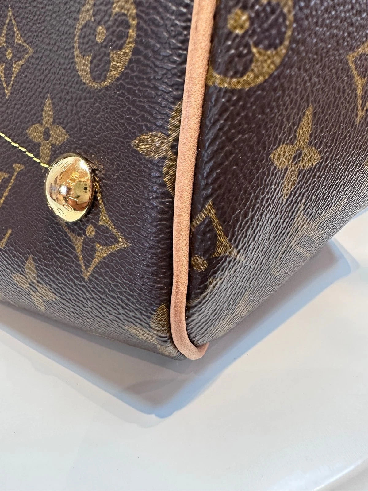 Louis Vuitton Canvas Small Tivoli Dumpling Handbag For Women