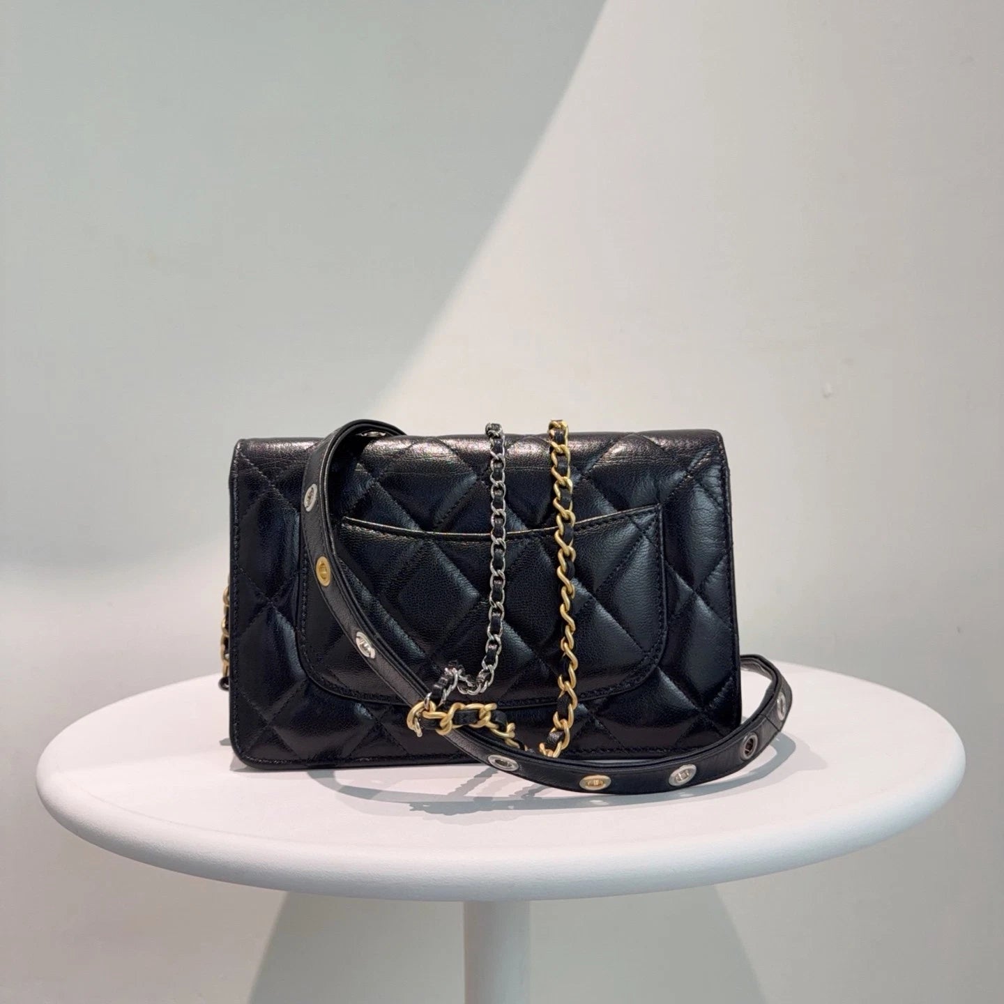 Chanel Series Wallet On Chain (WOC) Crossbody Bag Black Classic