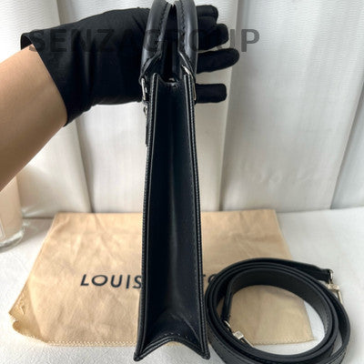 Louis Vuitton Black Epi Leather Tote Bag Shoulder Crossbody Classic Women