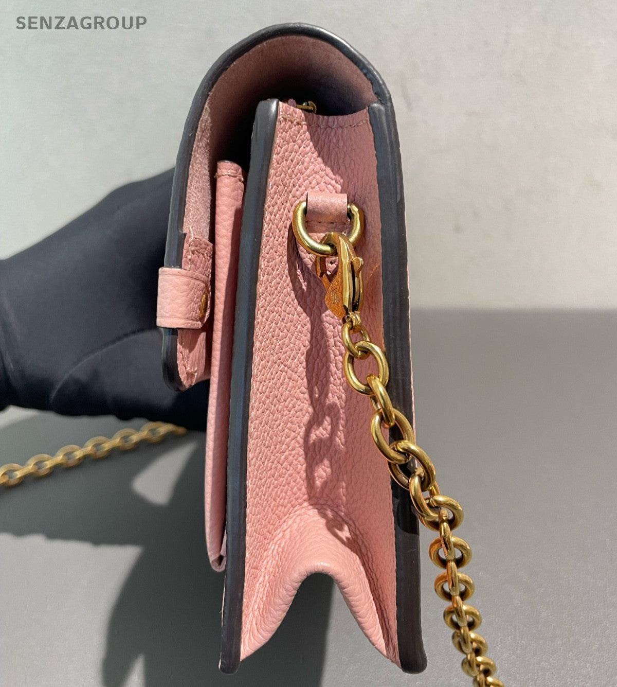 Louis Vuitton Vavin WOC Chain Shoulder Bag Crossbody Pink Gold Women Designer